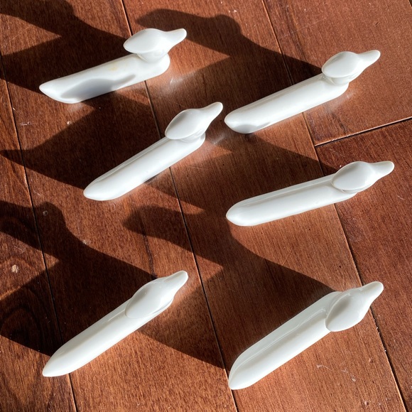 Set of 6 Duck Knife Rests Japan in box - Picture 7 of 8